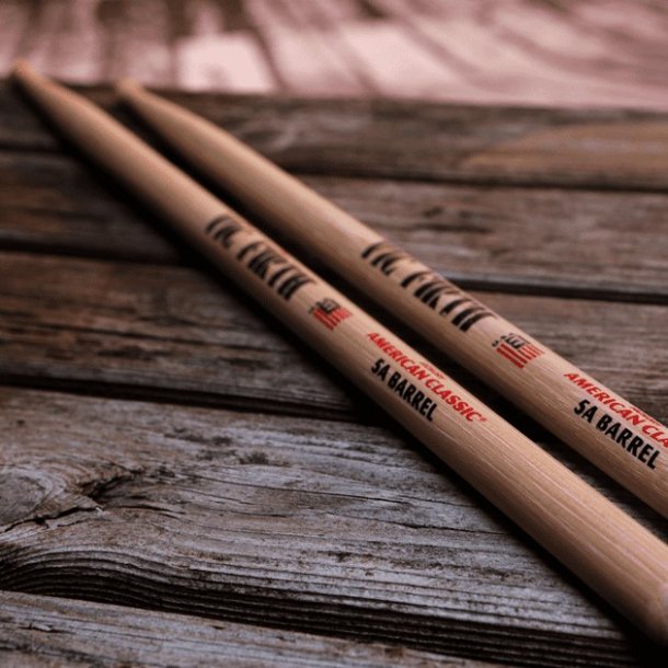 Vic Firth 5ABRL  American Classic� 5A Barrel Black Wood Tip